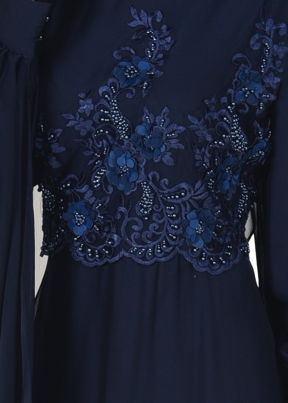 Vêtements hijab BLEU MARINE Robe de Soirée T 4881