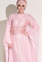 Vêtements hijab POUDRE Robe de Soirée T 4881