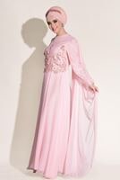 Vêtements hijab POUDRE Robe de Soirée T 4881
