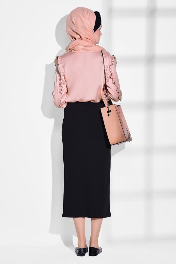 Vêtements hijab  RUFFLE DETAILED BLOUSE 062310  - TRENDTESETTÜR