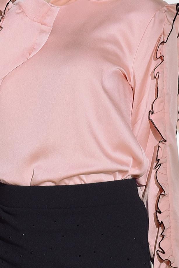 Vêtements hijab  RUFFLE DETAILED BLOUSE 062310  - TRENDTESETTÜR