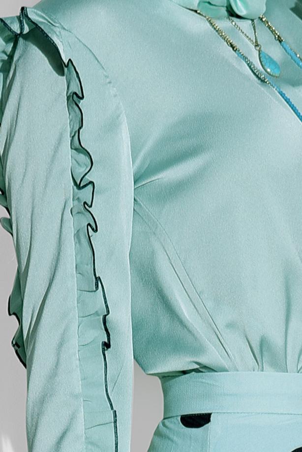 Tesettür giyim  FIRFIR DETAYLI BLUZ 062310  - TRENDTESETTÜR