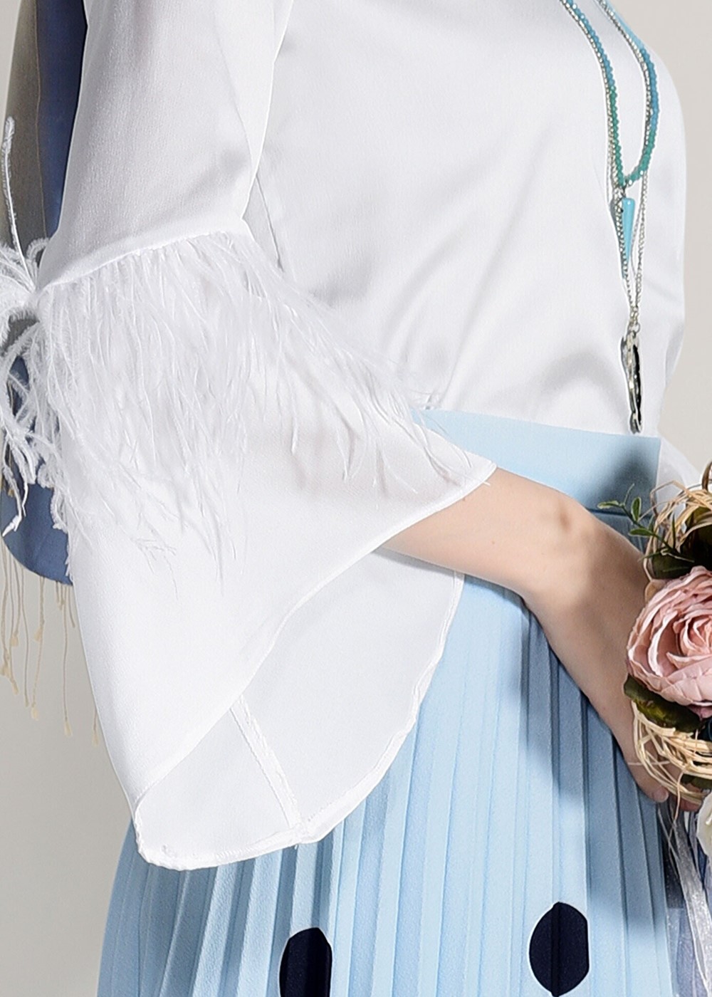 Vêtements hijab BLANC CHEMISIER 122310