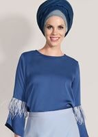 Vêtements hijab BLEU MARINE CHEMISIER 122310