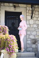 Tesettür giyim PUDRA İNCİ DETAYLI BLUZ 665080