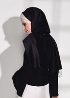 Vêtements hijab NOIR CHEMISIER DÉTAIL GUIPURE 67508