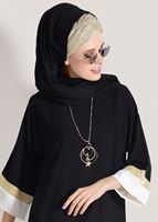 Tesettür giyim SİYAH SİM ŞERİT DETAYLI BLUZ 81233 