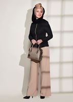 Vêtements hijab NOIR BLOUSE DÉTAILLÉE FERMETURE ÉCLAIR 612