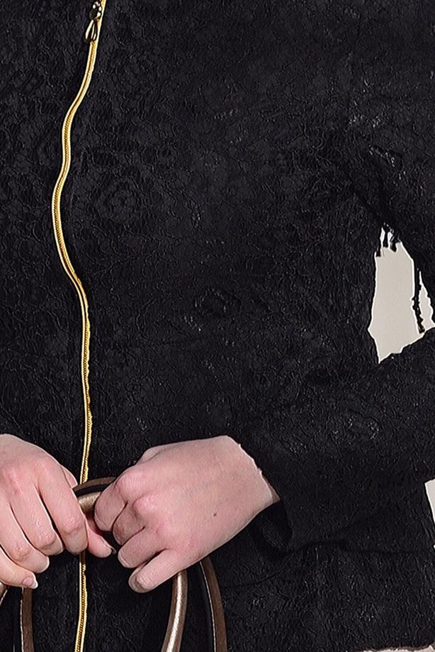 Vêtements hijab  GUIPURED ZIPPER DETAIL BLOUSE 612  - TRENDTESETTÜR