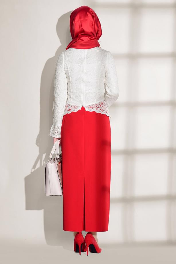 Vêtements hijab  GUIPURED BLOUSE 909  - TRENDTESETTÜR