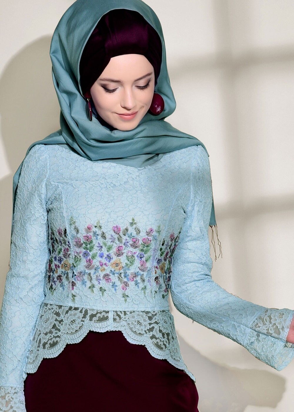 Vêtements hijab BLEU CHEMISIER GUPP 909