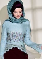 Vêtements hijab BLEU CHEMISIER GUPP 909