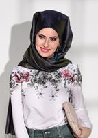 Hijab clothing CREAM FLOWER DETAIL BLOUSE 1506 