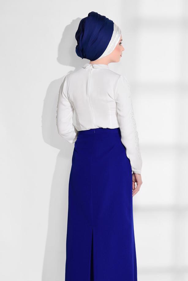 Tesettür giyim  BEBE YAKA BLUZ 3308  - TRENDTESETTÜR