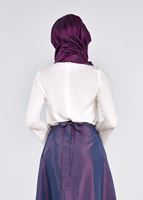 Tesettür giyim KREM NAKIŞ DETAYLI BLUZ 4416 