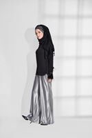 Tesettür giyim SİYAH NAKIŞ DETAYLI BLUZ 4417 