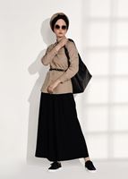 Tesettür giyim KAHVE ZIMBA DETAYLI SPOR BLUZ 4424