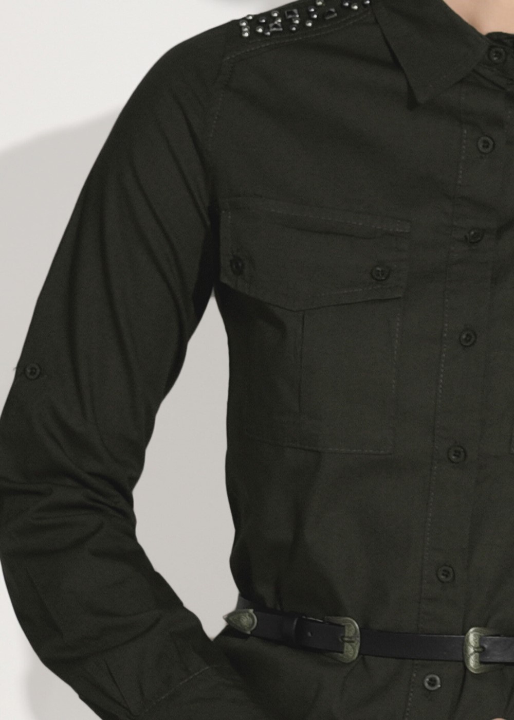 Vêtements hijab KAKI CHEMISIER SPORT 4424