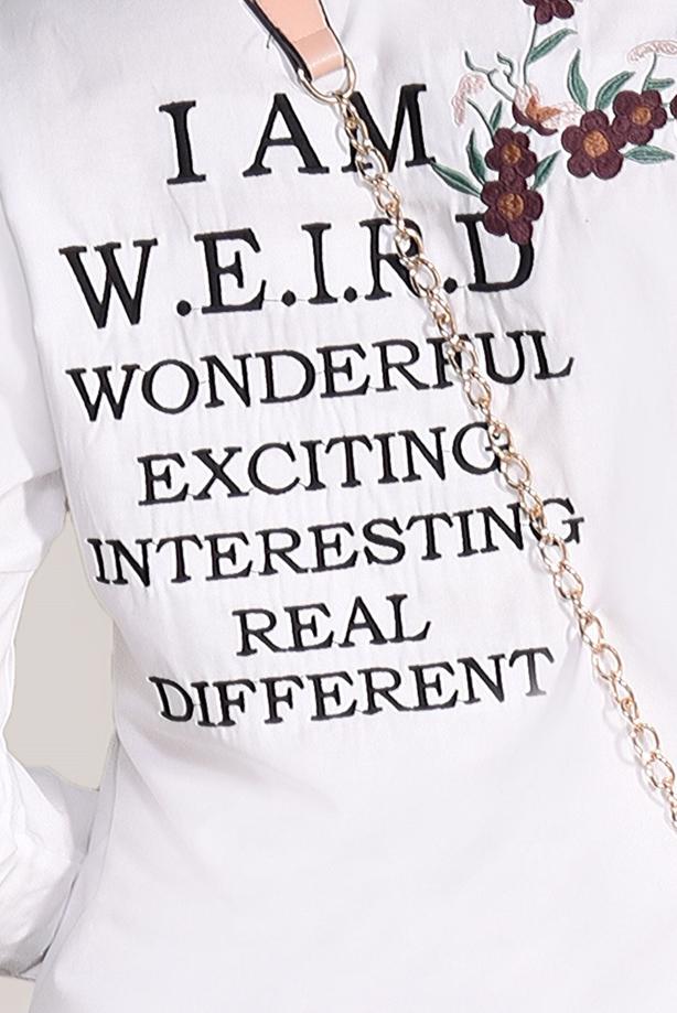 Hijab clothing  EMBROIDERY DETAIL BLOUSE 4775  - TRENDTESETTÜR