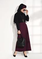 Tesettür giyim SİYAH DANTEL DETAYLI BLUZ 5207