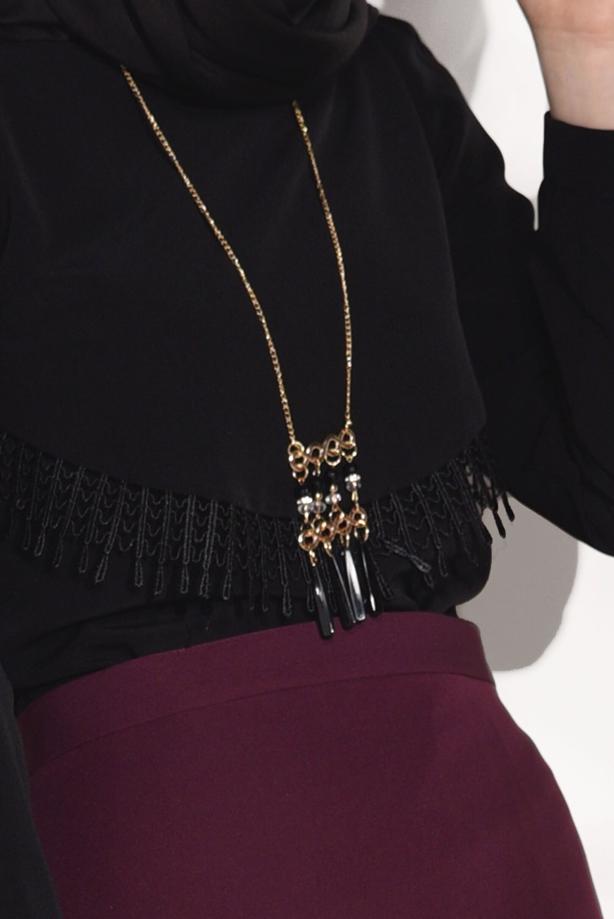 Tesettür giyim  DANTEL DETAYLI BLUZ 5207 - TRENDTESETTÜR