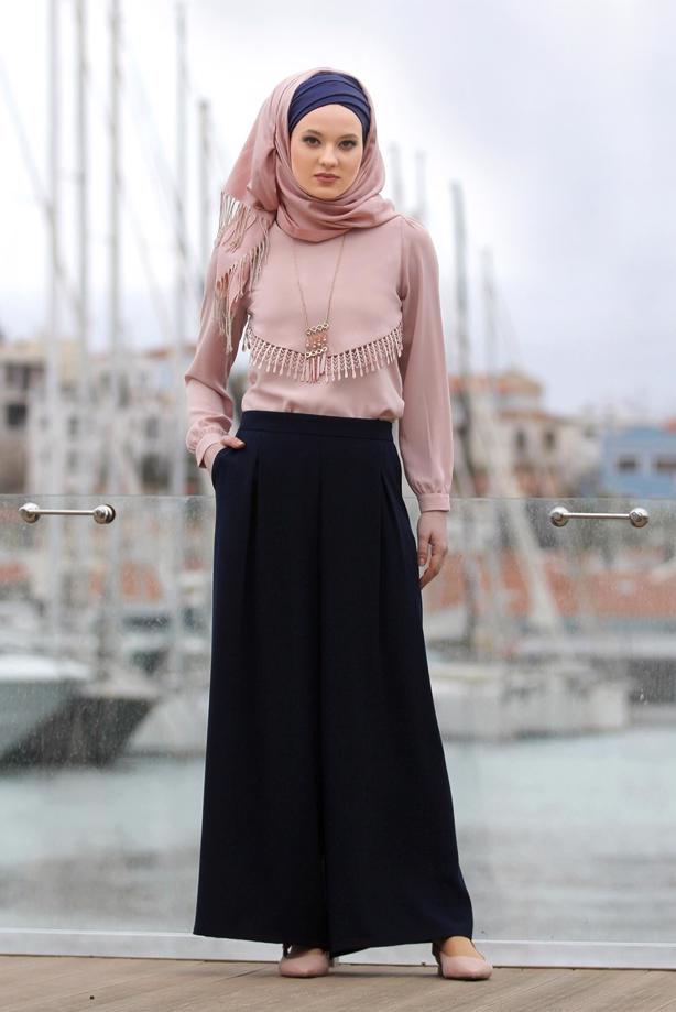 Tesettür giyim  DANTEL DETAYLI BLUZ 5207 - TRENDTESETTÜR