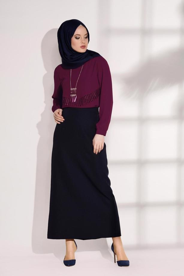 Tesettür giyim  DANTEL DETAYLI BLUZ 5207 - TRENDTESETTÜR