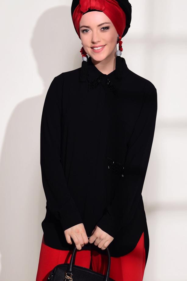 Vêtements hijab  ACCESSORY DETAIL BLOUSE T 6102  - TRENDTESETTÜR