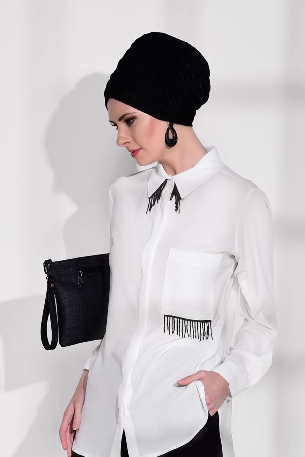 Vêtements hijab  ACCESSORY DETAIL BLOUSE T 6102  - TRENDTESETTÜR