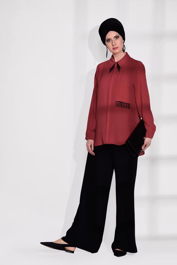 Vêtements hijab  ACCESSORY DETAIL BLOUSE T 6102  - TRENDTESETTÜR