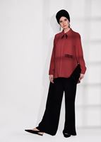 Hijab clothing RED ACCESSORY DETAIL BLOUSE T 6102 