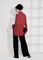 Hijab clothing RED ACCESSORY DETAIL BLOUSE T 6102 