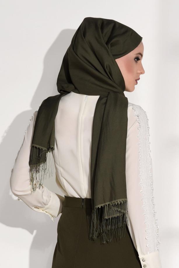 Tesettür giyim  KOL KISMI GÜPÜR DETAYLI BLUZ 6107 - TRENDTESETTÜR