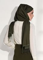 Tesettür giyim KREM KOL KISMI GÜPÜR DETAYLI BLUZ 6107