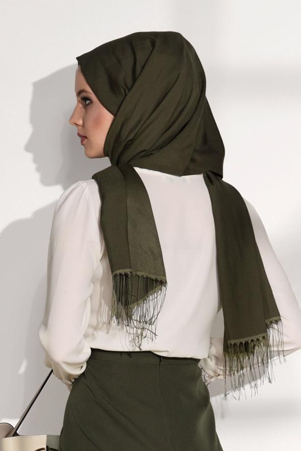 Tesettür giyim  T 6507 Armalin- Örgü Detaylı Bluz - TRENDTESETTÜR