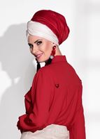 Vêtements hijab ROUGE CHEMISIER DÉTAIL POCHE 8202