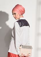 Hijab clothing CREAM SEQUIN DETAIL TUNIC 8402 