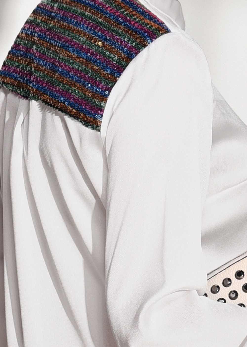 Hijab clothing CREAM SEQUIN DETAIL TUNIC 8402 