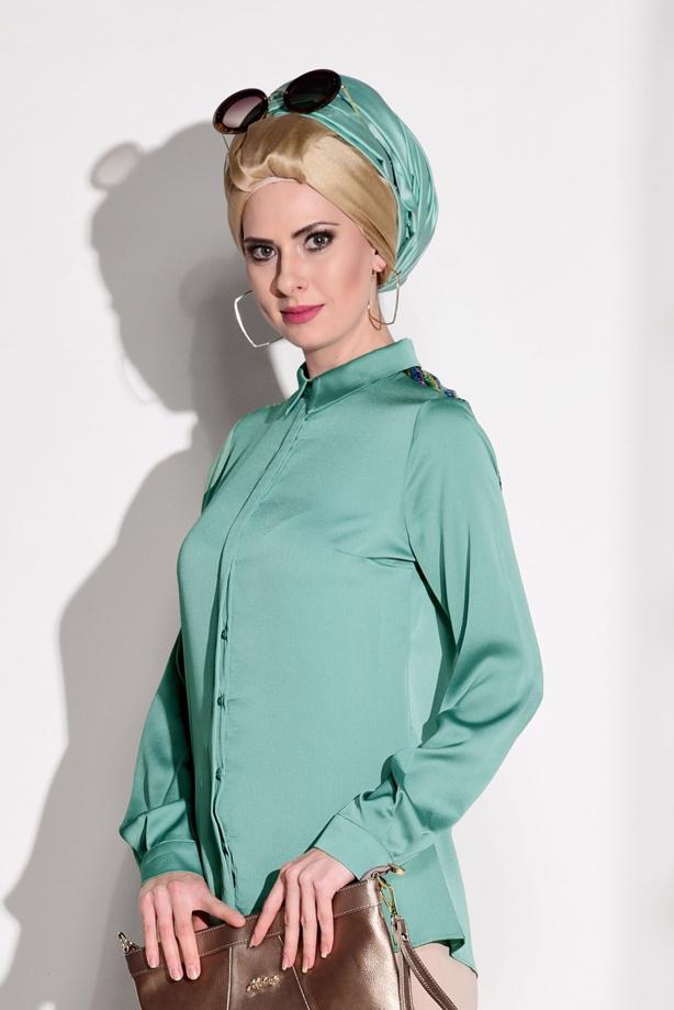 Vêtements hijab  SEQUIN DETAIL TUNIC 8402  - TRENDTESETTÜR