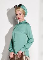 Vêtements hijab VERT TUNIQUE DÉTAIL PAILLETTE 8402