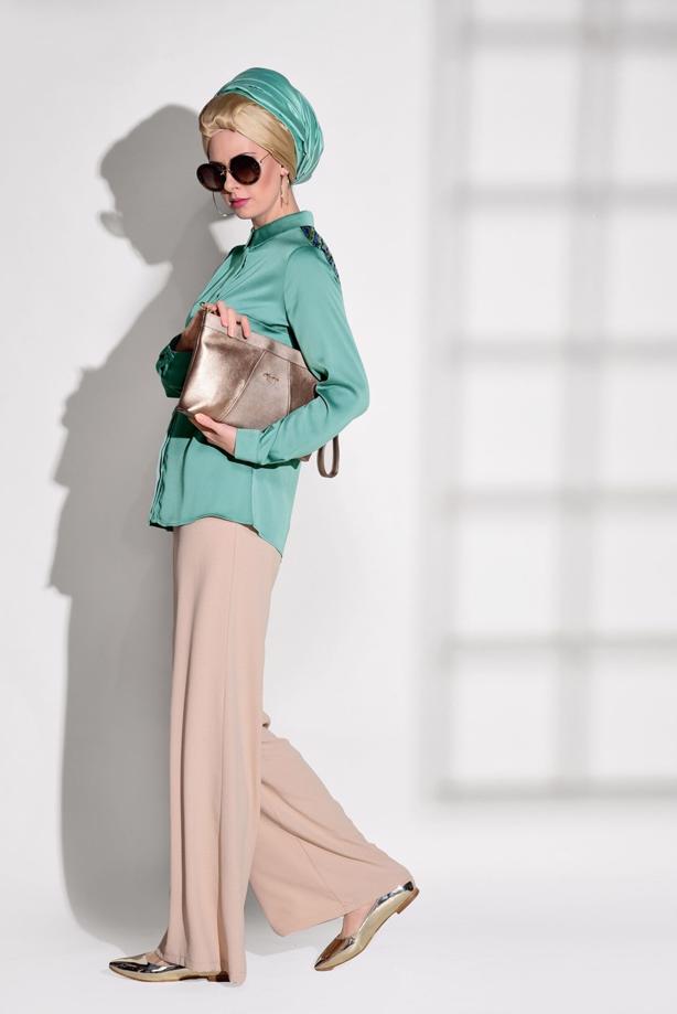 Vêtements hijab  SEQUIN DETAIL TUNIC 8402  - TRENDTESETTÜR