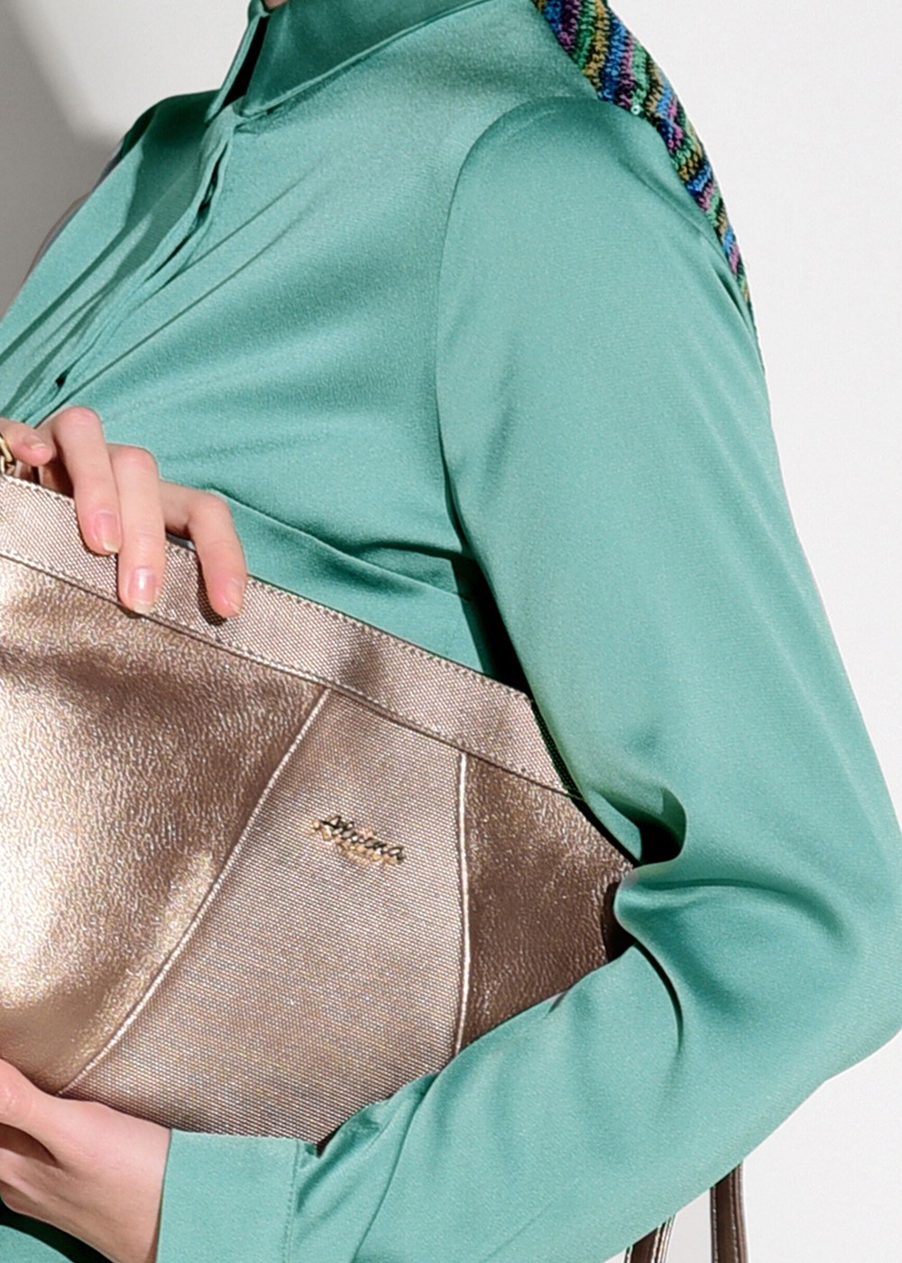 Vêtements hijab VERT TUNIQUE DÉTAIL PAILLETTE 8402