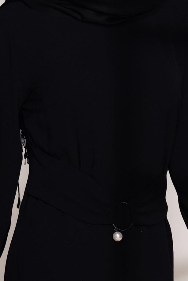 Vêtements hijab  BELT DETAIL BLOUSE 9001  - TRENDTESETTÜR