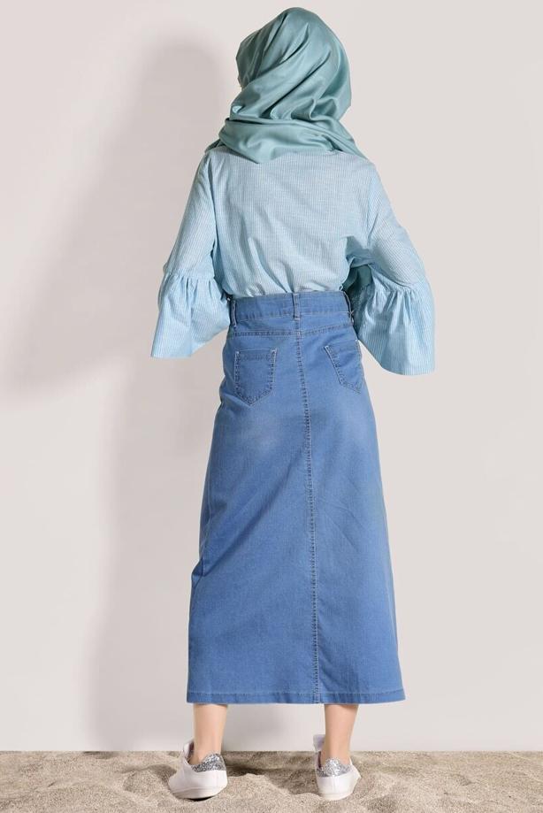 Vêtements hijab  STRIPE DETAIL BLOUSE 500082  - TRENDTESETTÜR