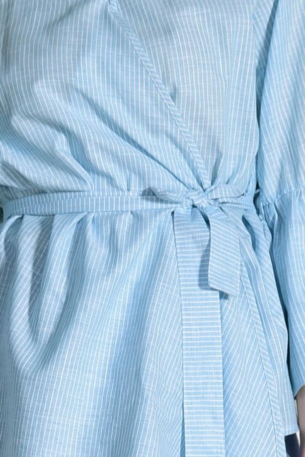 Vêtements hijab  STRIPE DETAIL BLOUSE 500082  - TRENDTESETTÜR