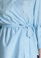 Hijab clothing BLUE STRIPE DETAIL BLOUSE 500082 