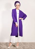Tesettür giyim MOR BONCUK İŞLEMELİ CEKET 24751