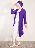 Tesettür giyim MOR BONCUK İŞLEMELİ CEKET 24751