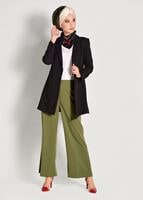 Tesettür giyim SİYAH KRUVAZE CEKET 38761