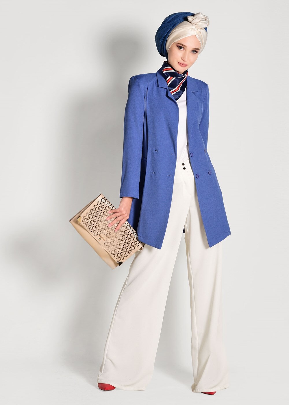 Tesettür giyim LACİVERT KRUVAZE CEKET 38761